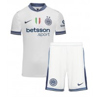 Inter Milan Alessandro Bastoni #95 Vonkajší Detský futbalový dres 2024-25 Krátky Rukáv (+ trenírky)